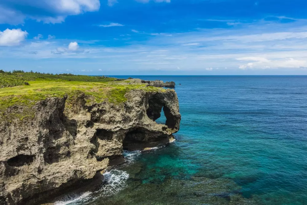 Okinawa water cliffs