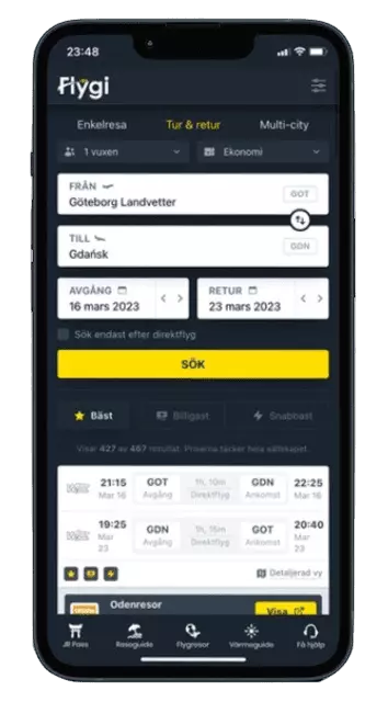 flygi app